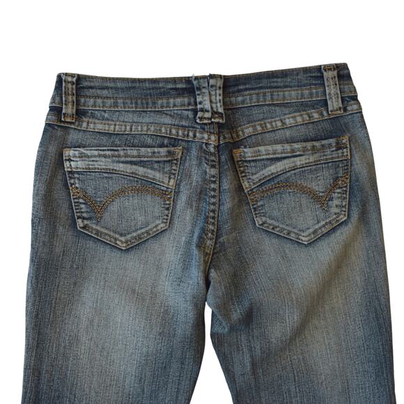 Y2K Milan Low Rise Flared Leg Jeans Stonewashed – Size 0 - Picture 4 of 4